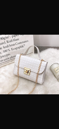 Women's Bag New Multi-Pattern Lock Chain Small Square Bag Casual Mobile Phone Bag Small Bag Export Small Bag